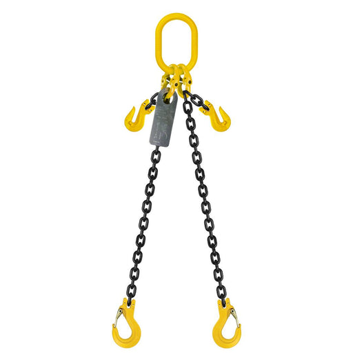 Grade 80 2leg Chain Sling With Shortening Grab Hook & Self Locking Hook