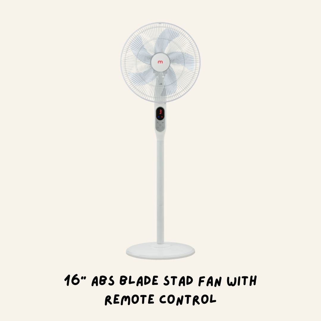 16" ABS Blade Stand Fan with Remote Control MSF046R