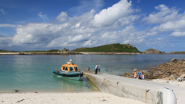 Lightning ferry at Lowertown Quay, St Martin's, Isles of Scilly