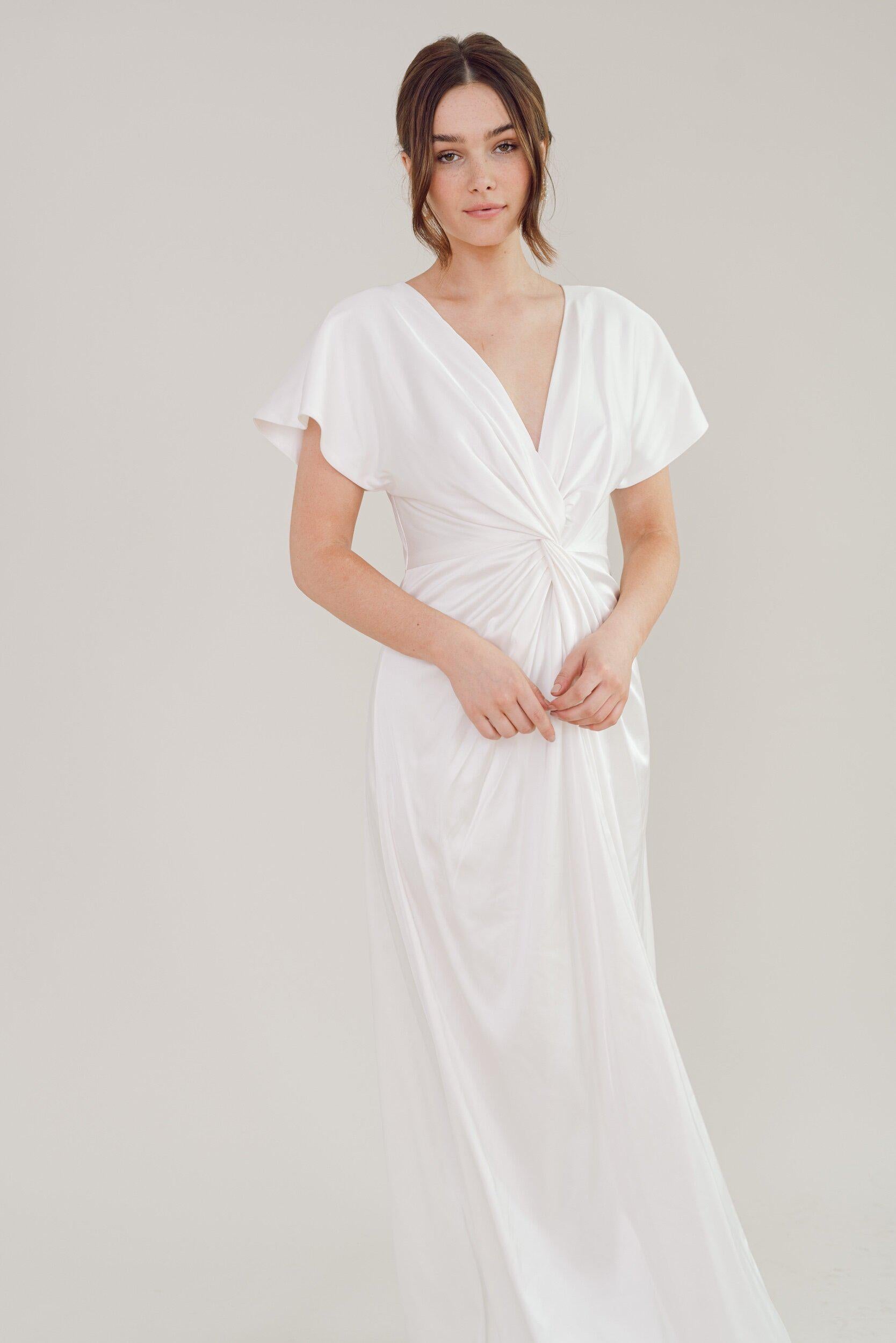 Camilla Bridal & Bridesmaid Dress In Ivory Satin