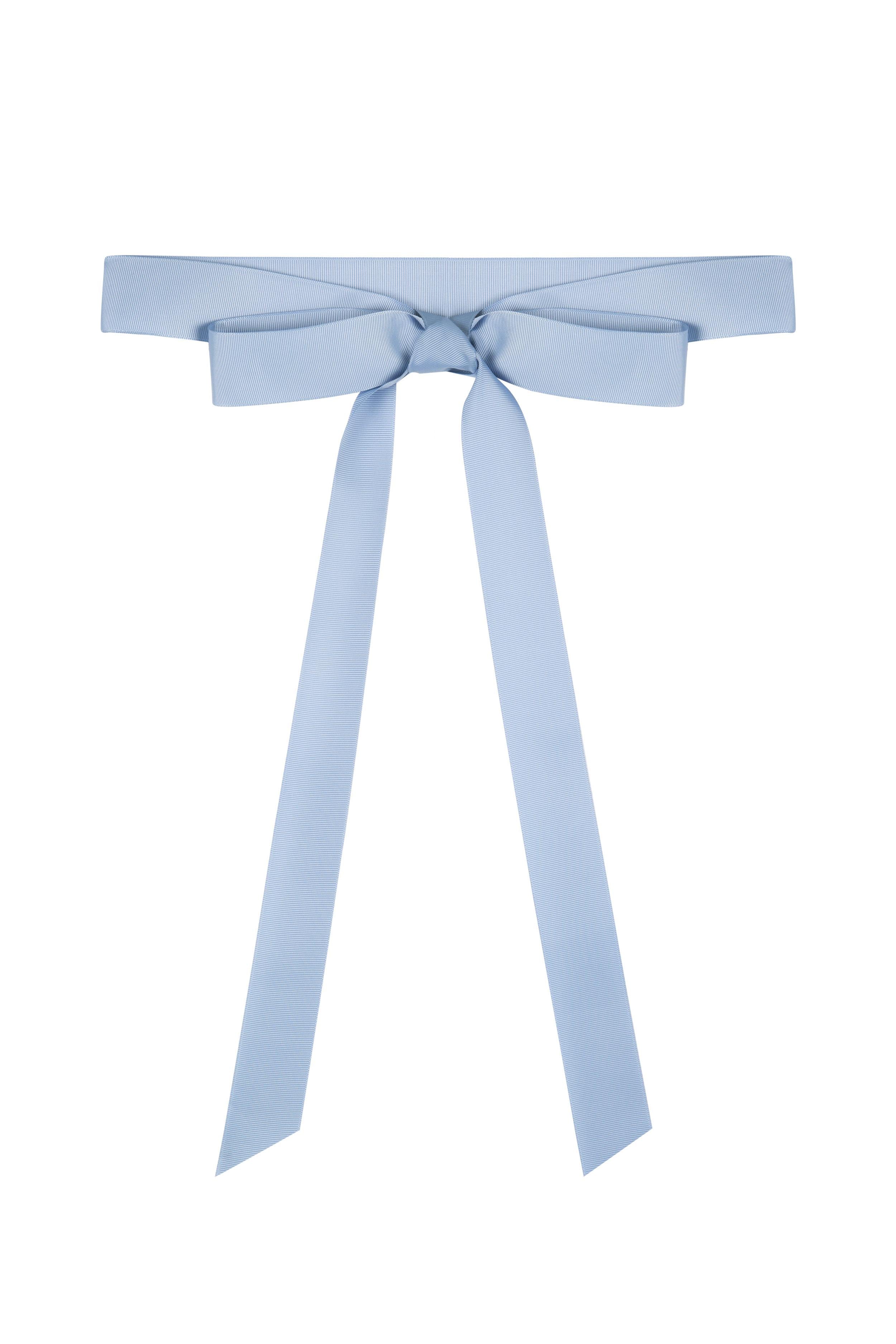 Grosgrain Ribbon Belt In Bluebird