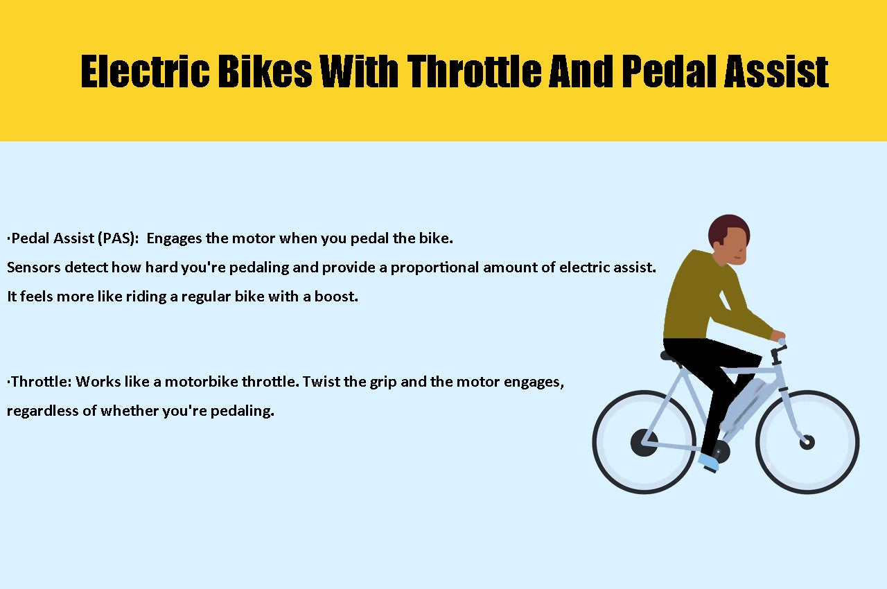 Electric Bikes With Throttle And Pedal Assist