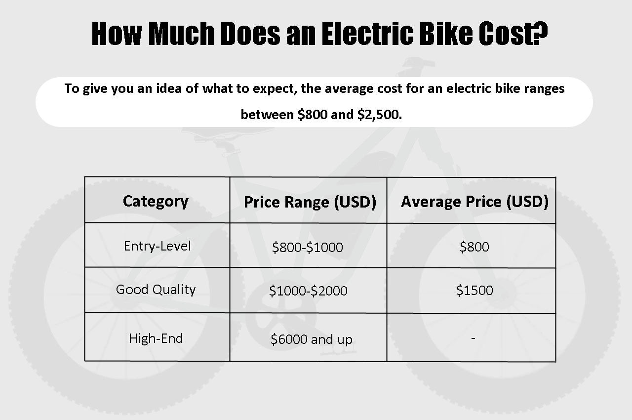 cost of an electric bike