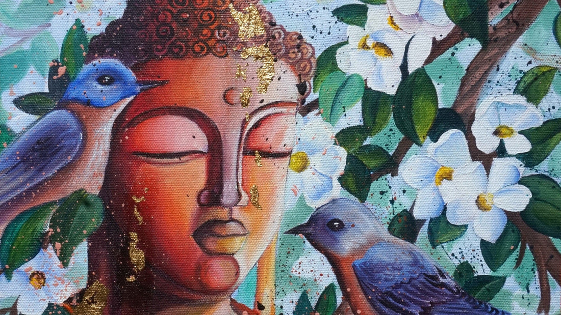 buddha painting acrylic