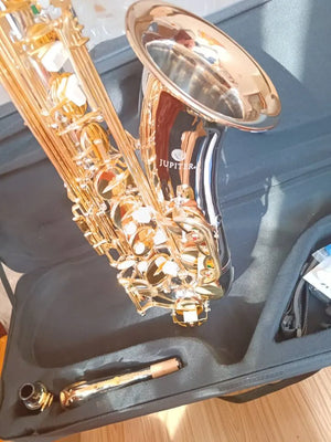 Brand NEW Jupiter Tenor Saxophone Nickel plated silver Gold Key - Mr.Gus.Music - Saxophone Cases & Gigbags