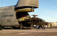 C-5 Galaxy loading helicopter