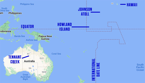 Map South Pacific