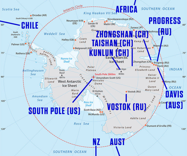 Antarctica Map