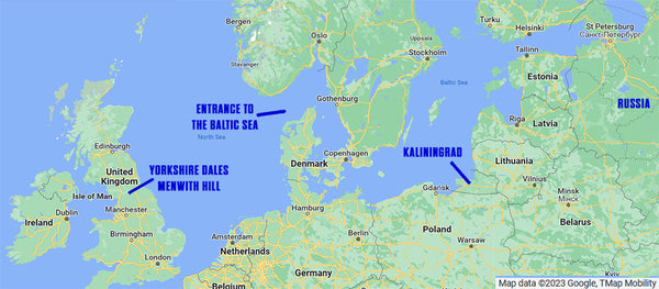Map of North and Baltic Sea