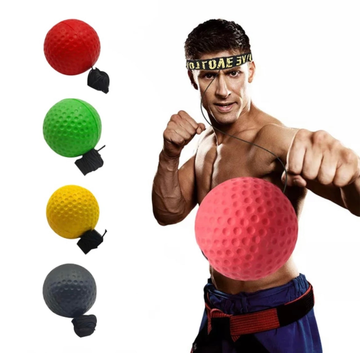 head mounted reflex ball