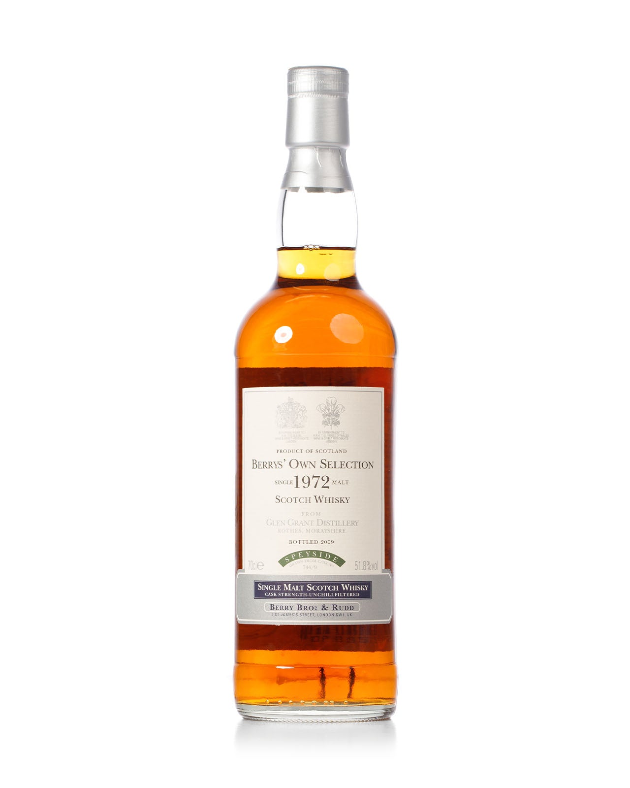 Glen Grant 1972 37 Year Old Berrys' Own Selection Bottled 2009