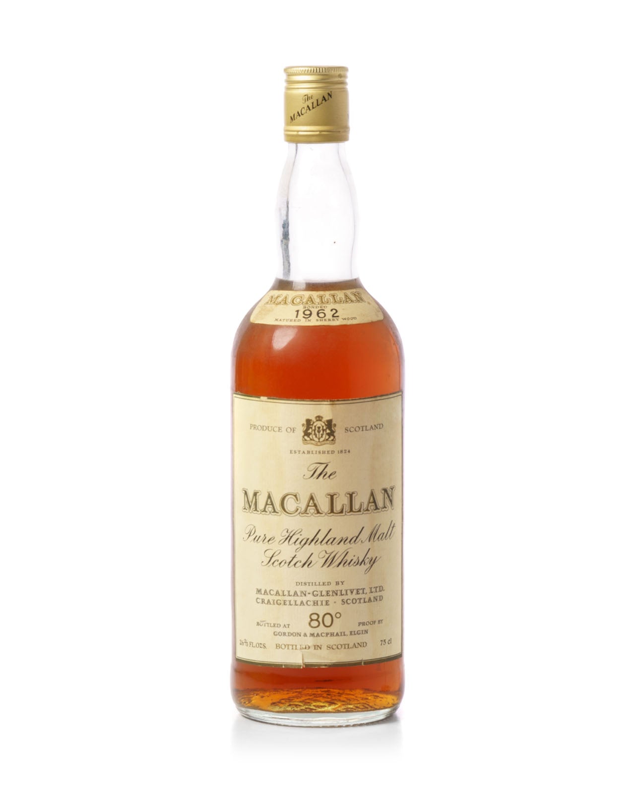 Macallan 1962 Gordon & Macphail 26 2/3 fl.oz 80 Proof