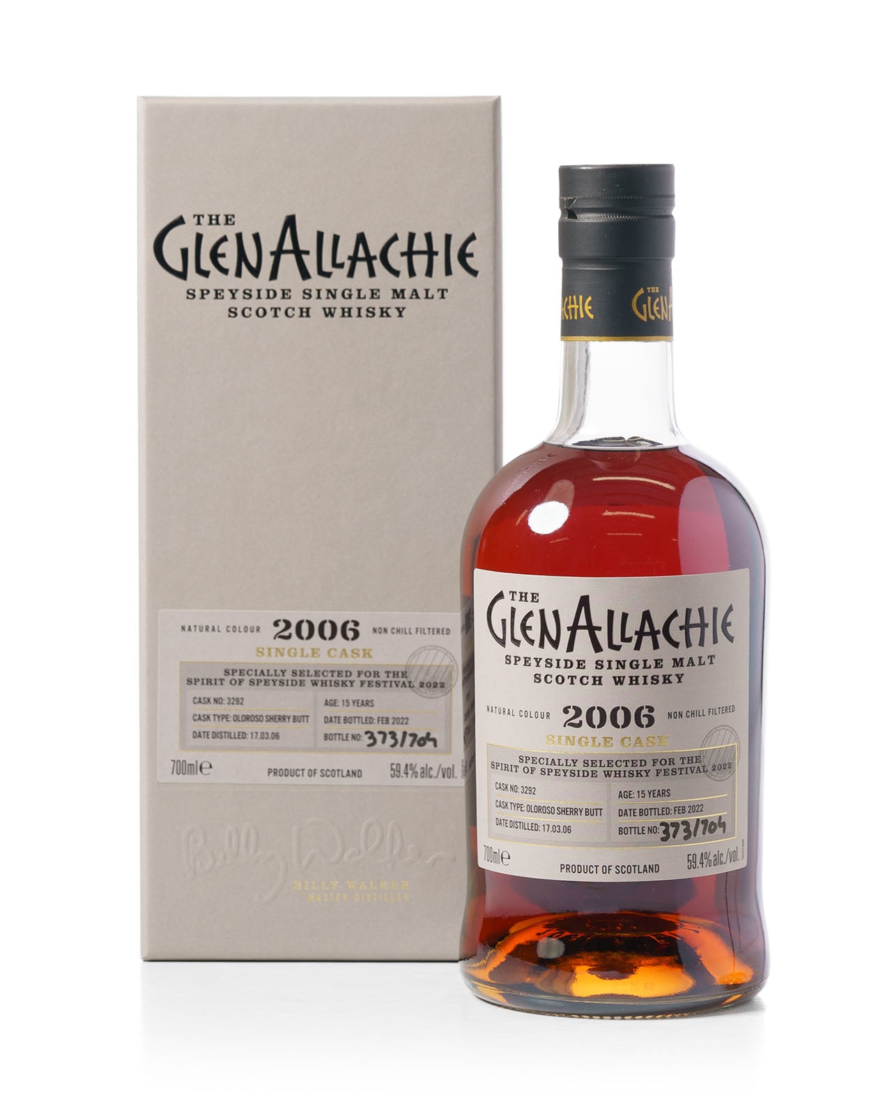 Glenallachie 2006 15 Year Old Single Cask Bottled 2022 With Original Box