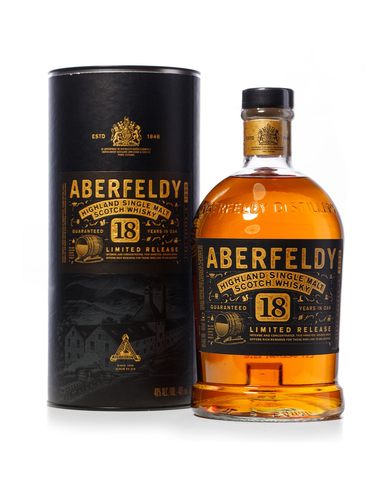 Aberfeldy 18 Year Old Bottled 2014 With Original Tube - HOLD