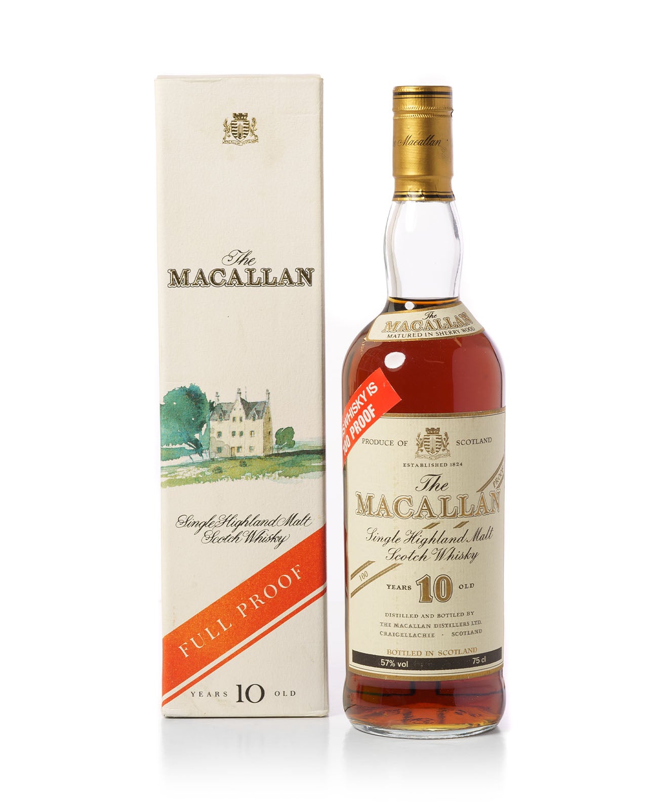 Macallan 10 Year Old 100 Proof 75cl with Original Box