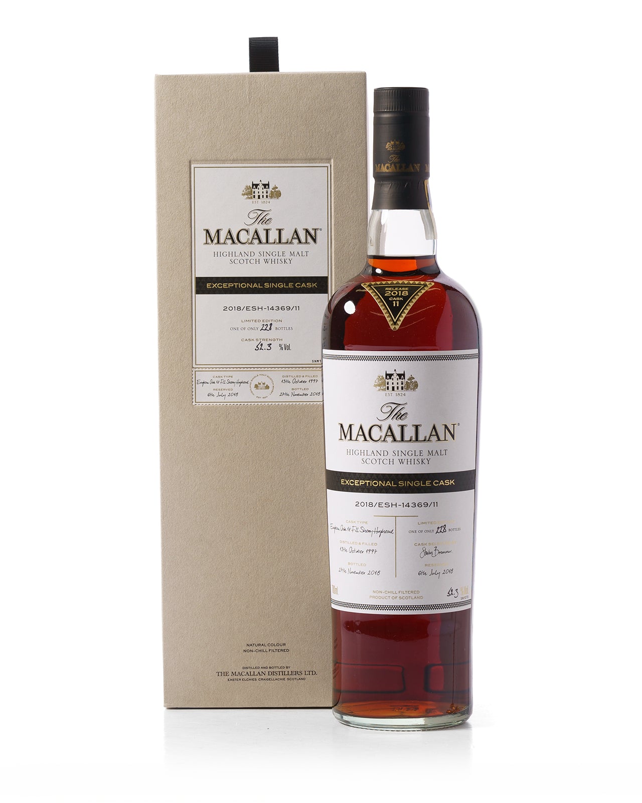 Macallan 1997 Exceptional Cask ESH-14369/11 Bottled 2018 With Original Box
