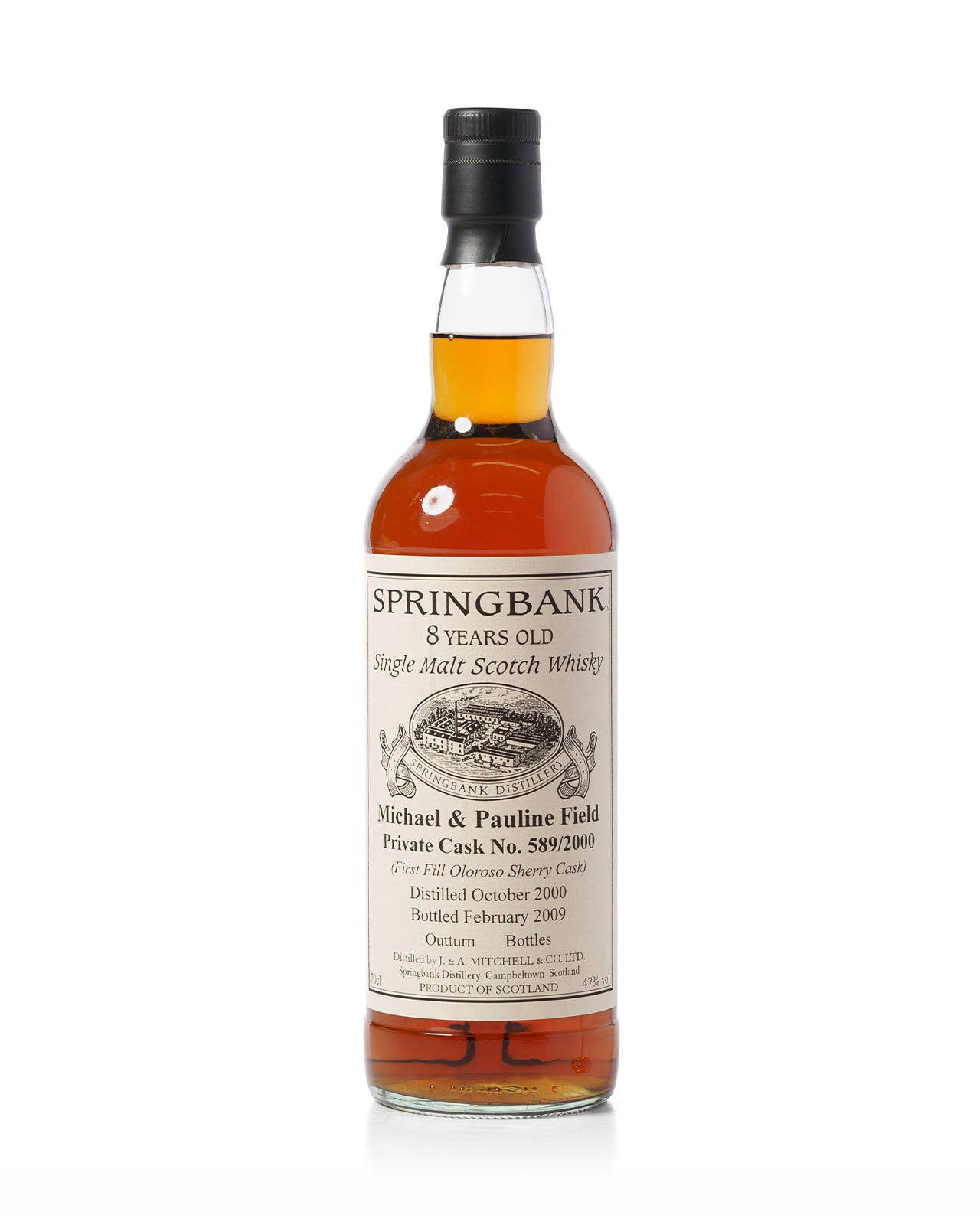 Springbank 2000 8 Year Old Private Cask No.589/2000 Bottled 2009