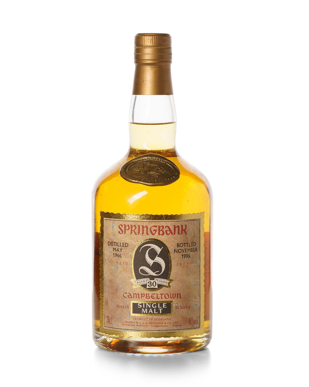 Springbank 1966 30 Year Old Murray McDavid's Bottled In 1996