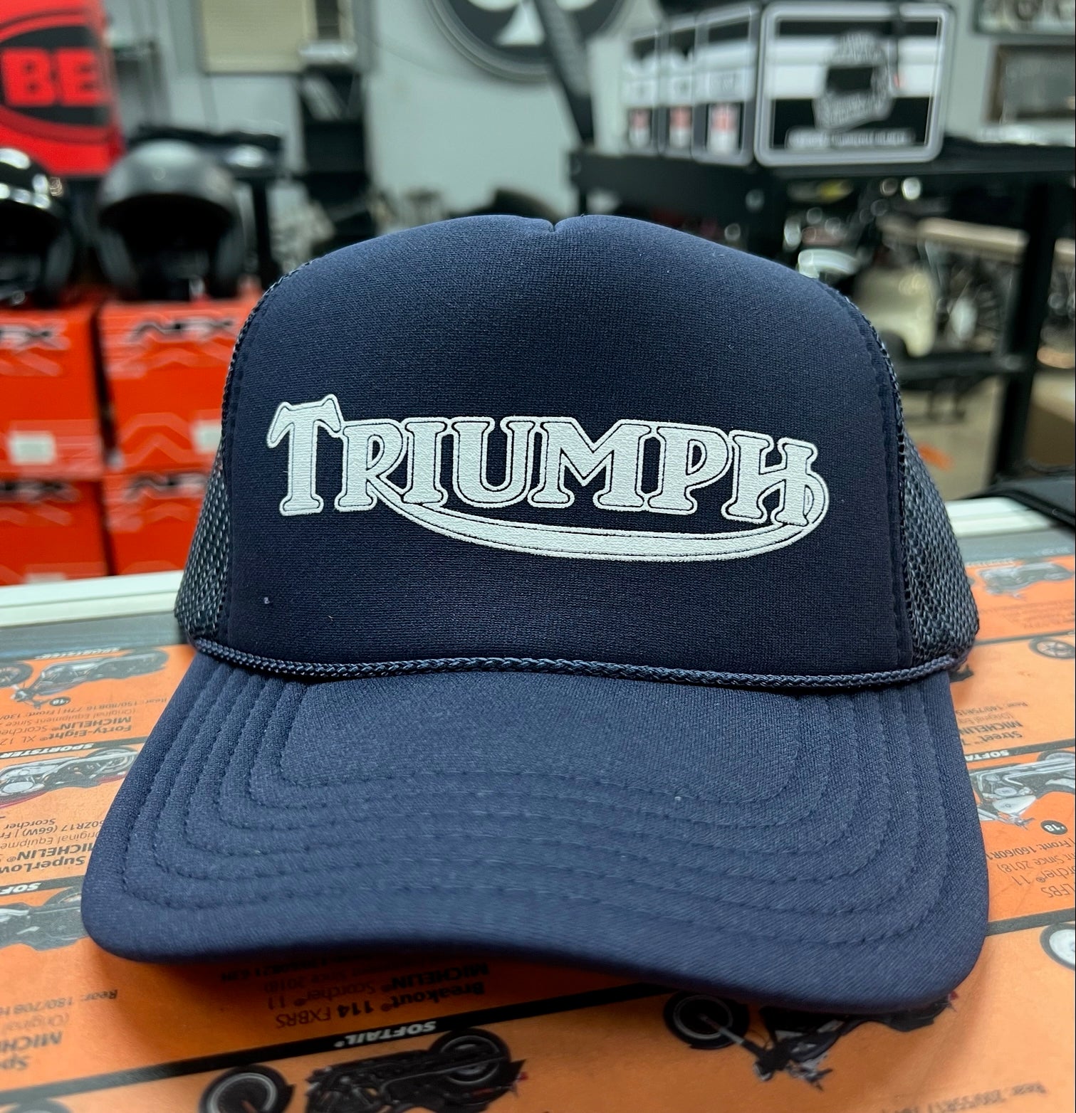 navy Triumph Hat – Choppahead