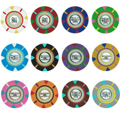 custom clay poker chips set