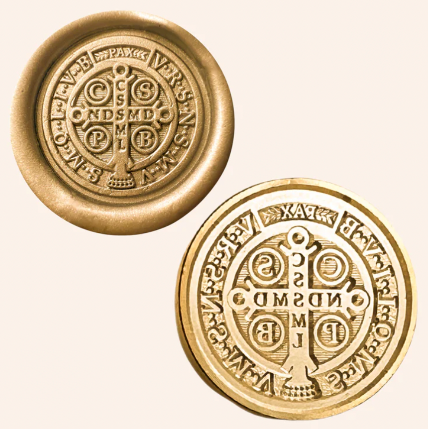 Saint Benedict Medal Catholic Wax Seal Stamp