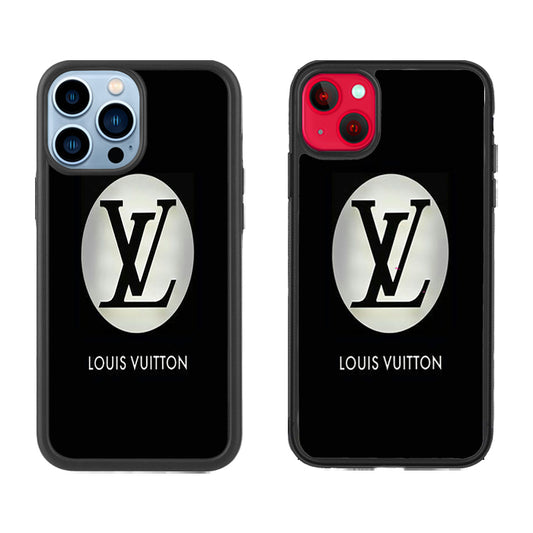 Pink LV Logo iPhone 14 Pro Case