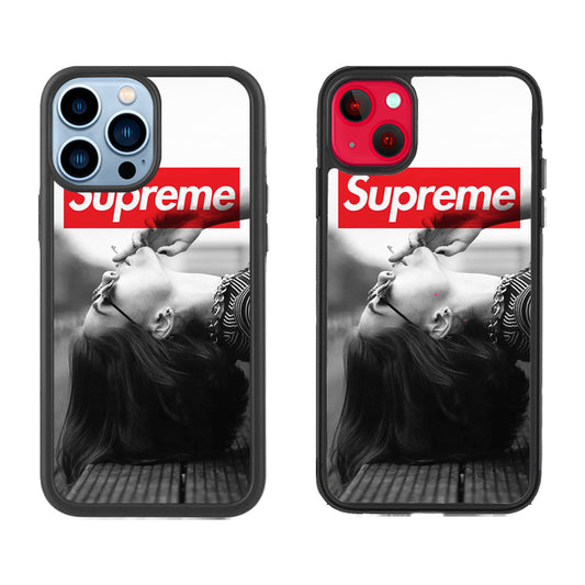 supreme smoke red Case iPhone 14, 14 Plus, 14 Pro