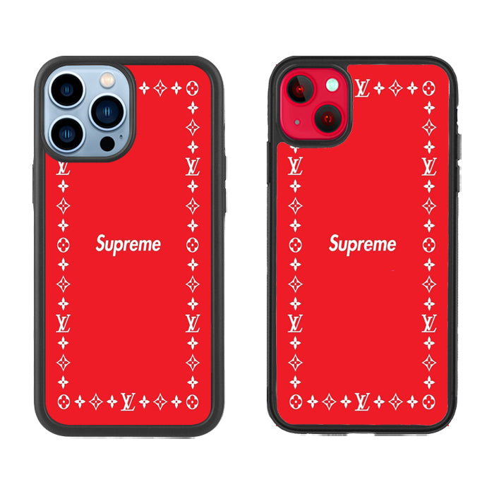 supreme pattern red Case iPhone 14 | 14 Plus | 14 Pro | 14 Pro Max