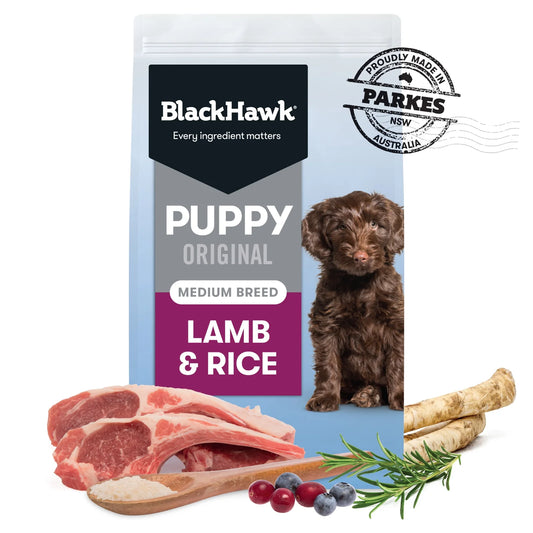Black Hawk Puppy Food Lamb & Rice 20kg