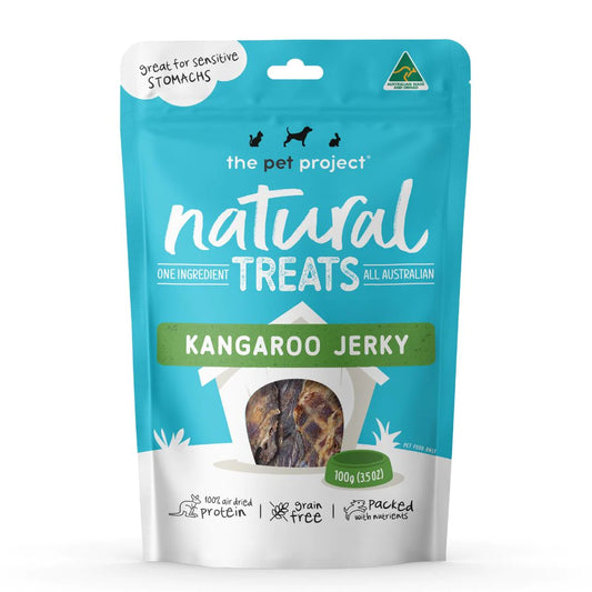 The Pet Project Natural Treats Kangaroo Jerky 100g