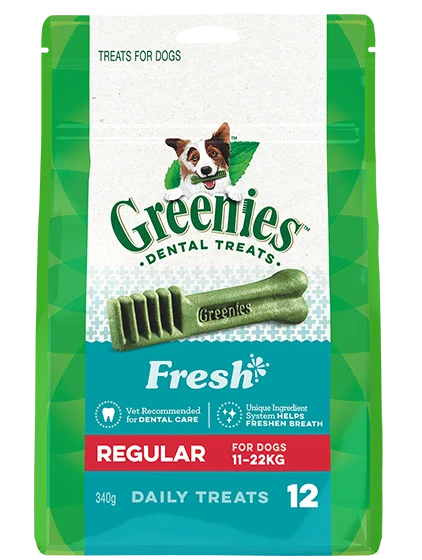 Greenies – Dog – Dental Chews – Freshmint Flavour – Teenie – 340g - The Doggie Shop