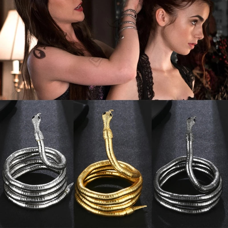 Serpent Cuff  Snake Bracelet Isabelle Lightwoods signature weapon of  Shadowhunters  The Mortal Instruments Womens Fashion Jewelry   Organisers Necklaces on Carousell