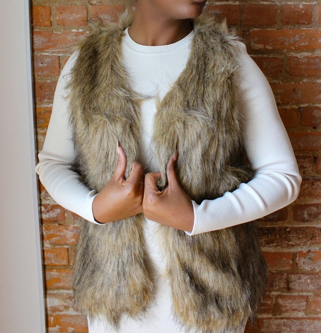 Opblazen gans achterlijk persoon Unforgettable Faux Fur Vest – Beautifully Urbane