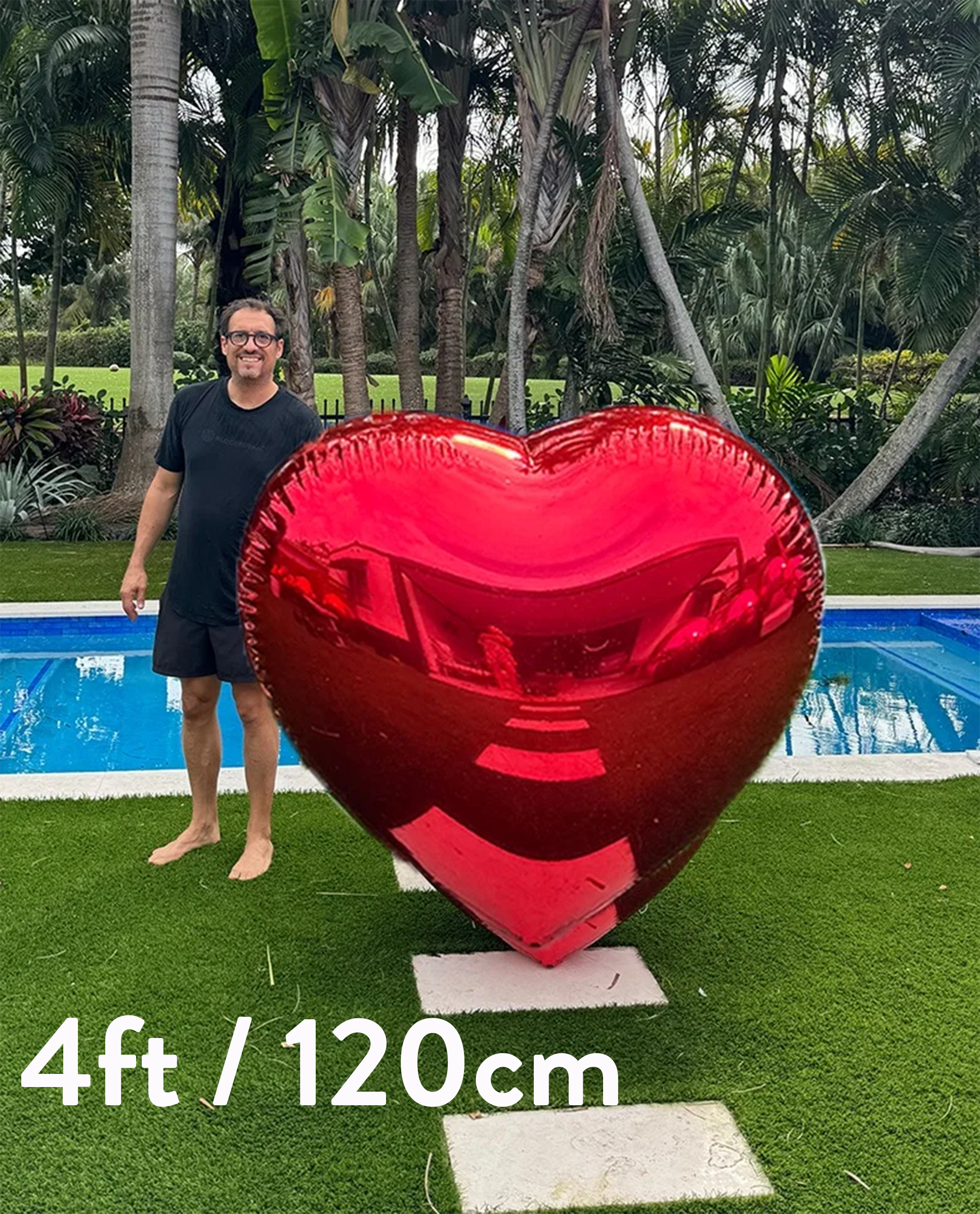 4ft / 120cm heart