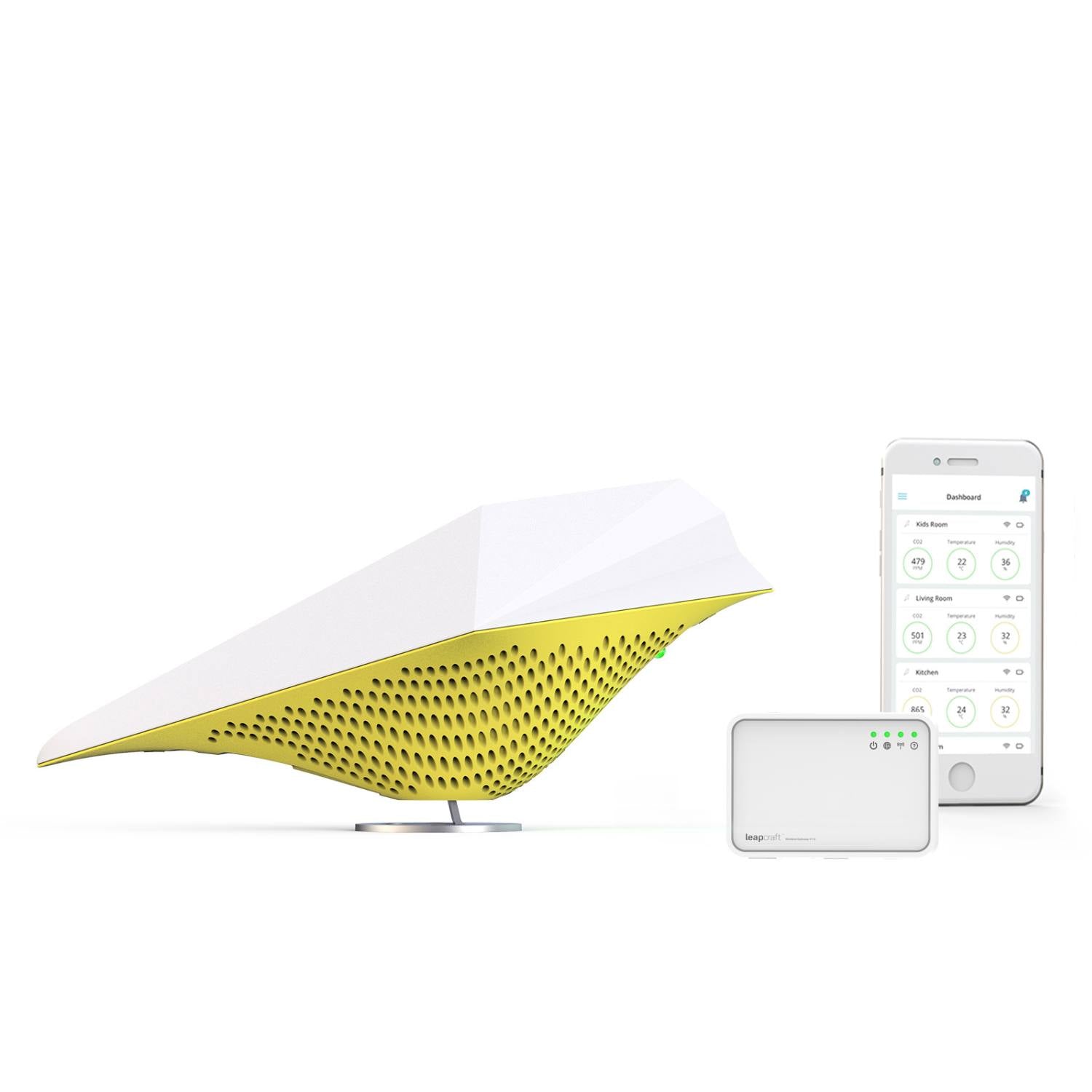 Se Airbird connect - hygrometer & luftkvalitetsmåler fra Leapcraft hos Astma Allergi Shoppen