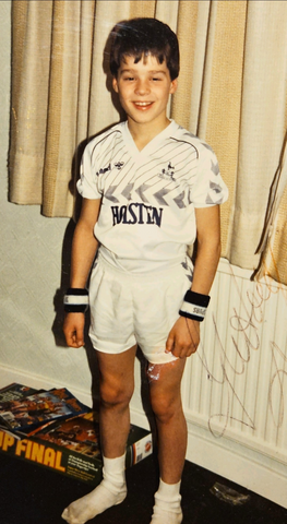 You boy in Tottenham Hotspur 1985/87 Football Kit