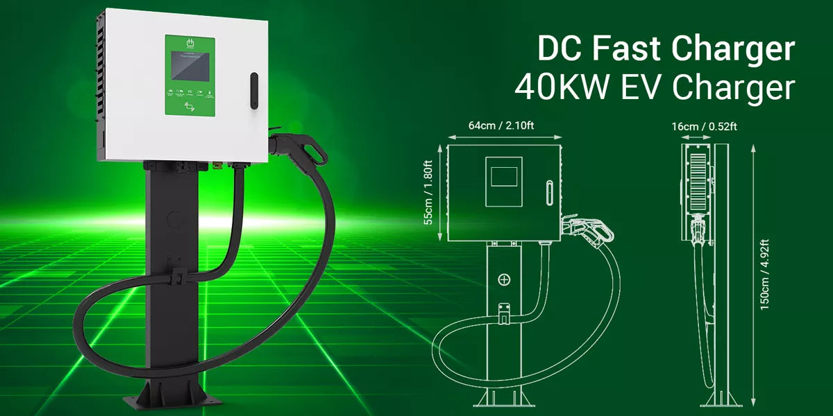 Dimension for Wall mounted DC EV Charger 30K