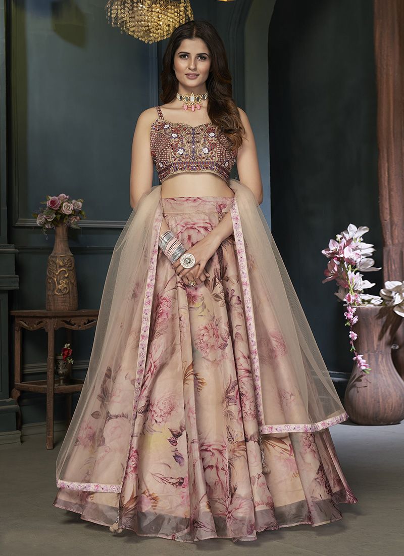 A-line Lehenga Choli For Haldi Ceremony