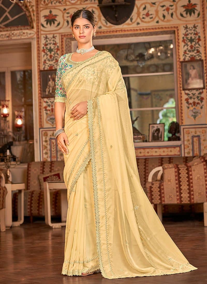 Cotton Organza Saree