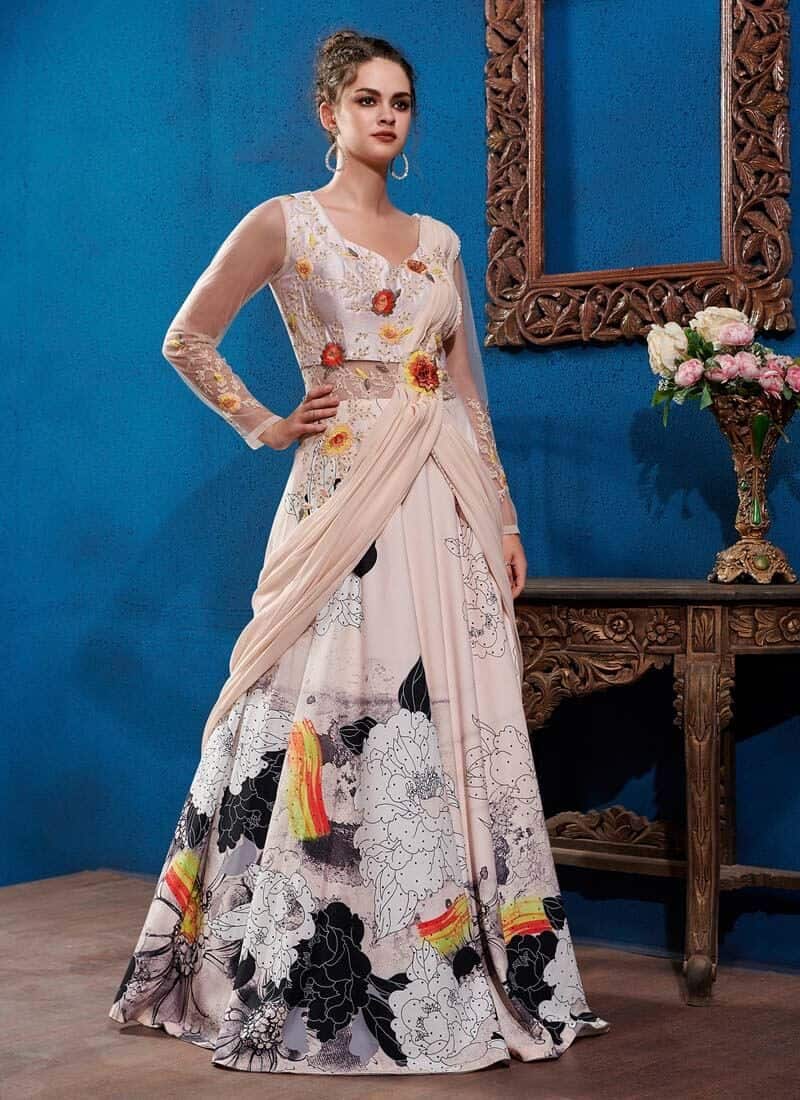 Georgette Base Gown Lehenga