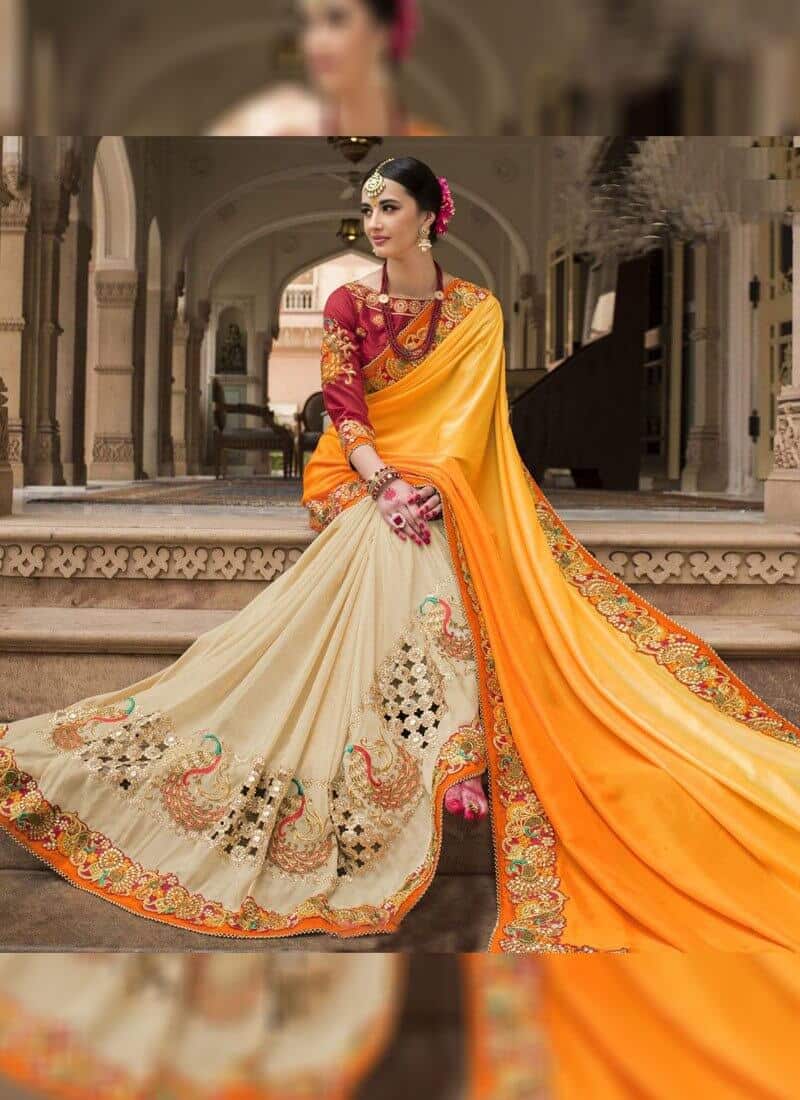 Half And Half Sarees