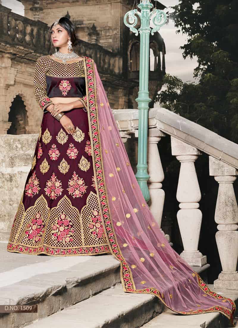 Indo Western Bridal Lehenga Choli