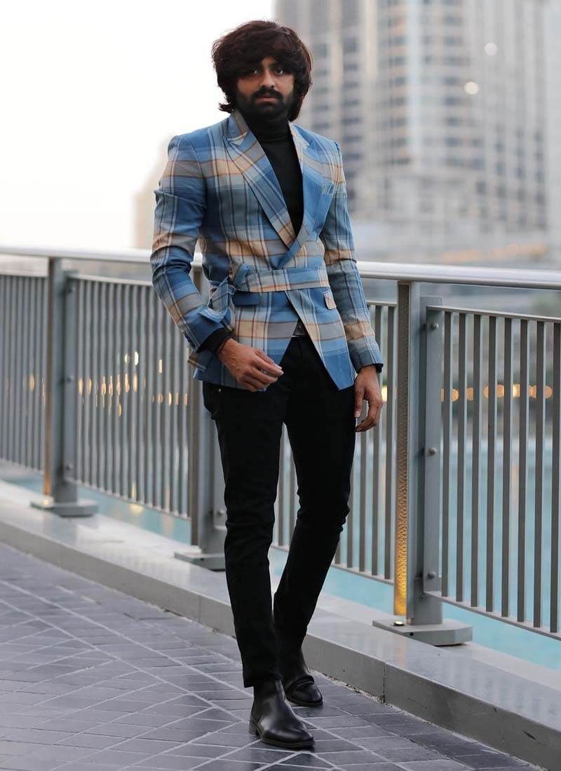 Cotton Blazer With Chinos