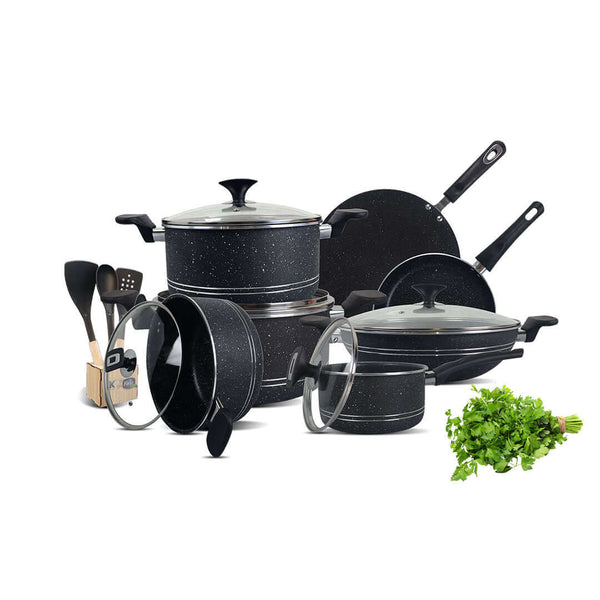 Granite Stone Pots and Pans Set, 10 Piece Nonstick Cookware Set, Includes  Steamer, Scratch Resistant, Granite Coated, Dishwasher - AliExpress