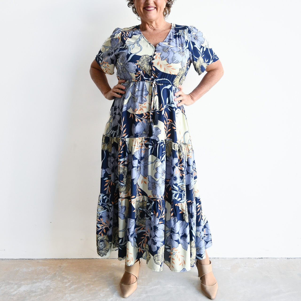 Feels Like Summer Midi Dress - Moon Flower