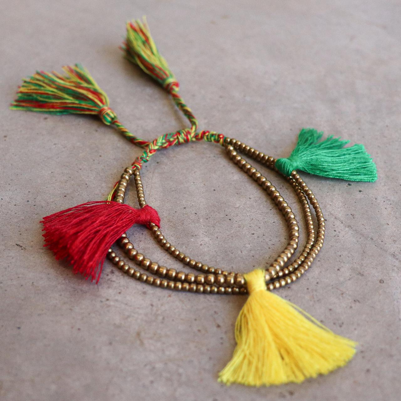 3 Strand Tassel Bracelet