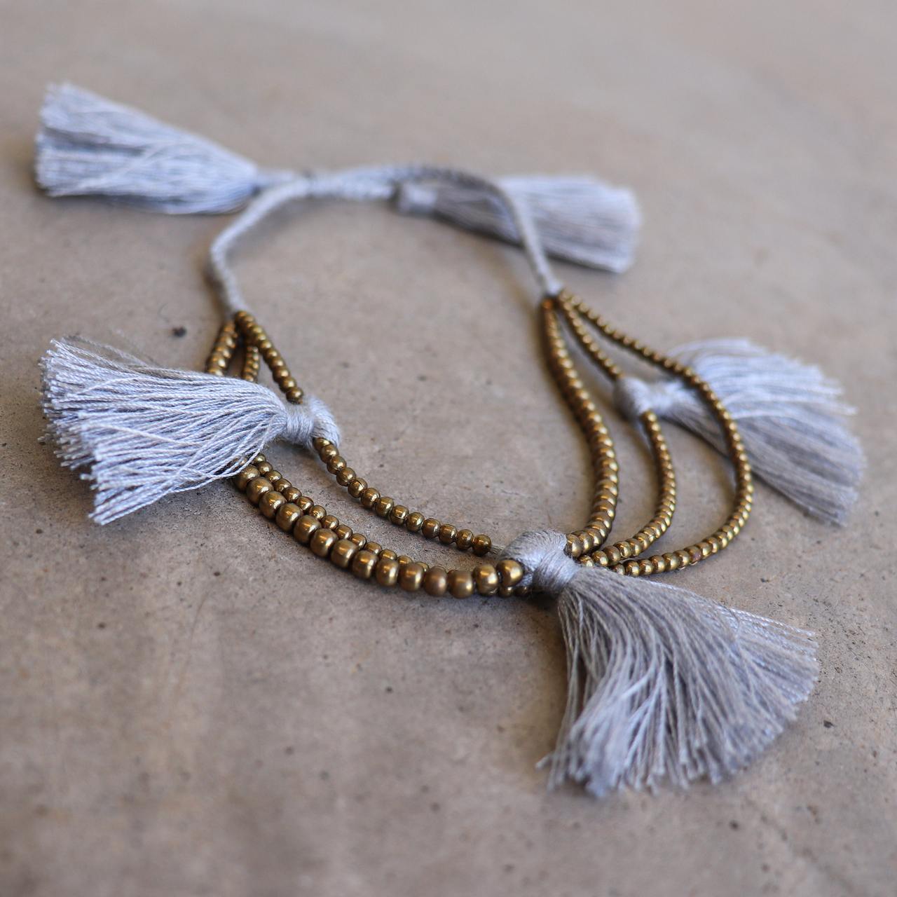 3 Strand Tassel Bracelet