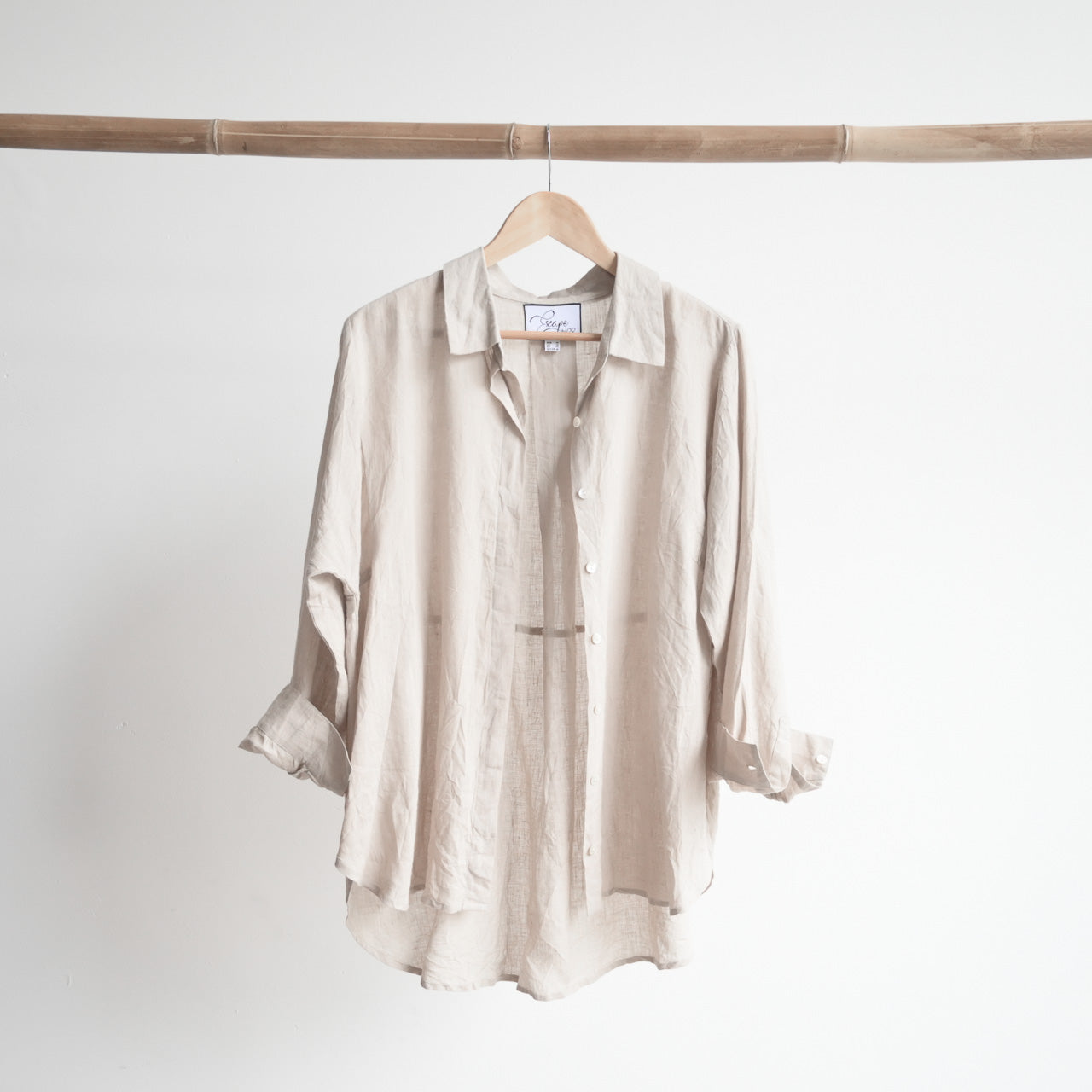 All Seasons Classic Linen Shirt Blouse - KOBOMO