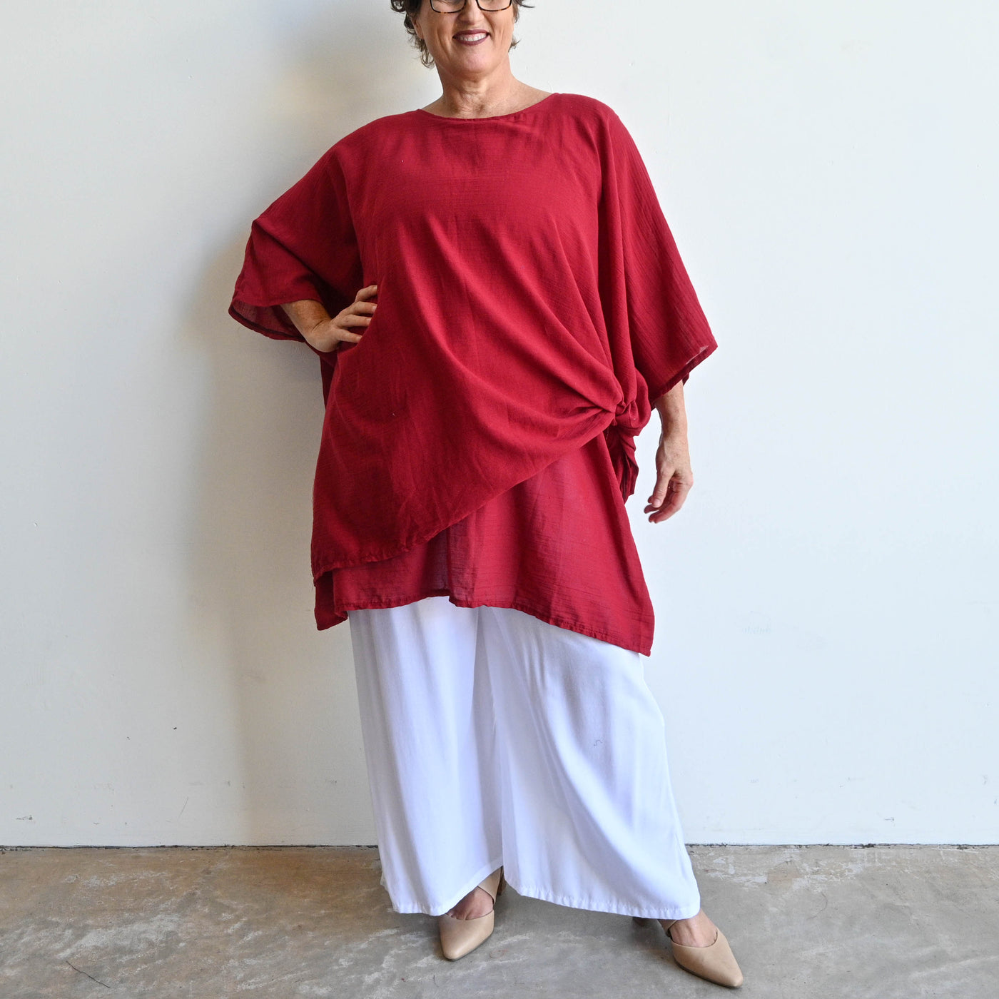 Come Fly With Me Layered Cotton Kaftan Top - KOBOMO