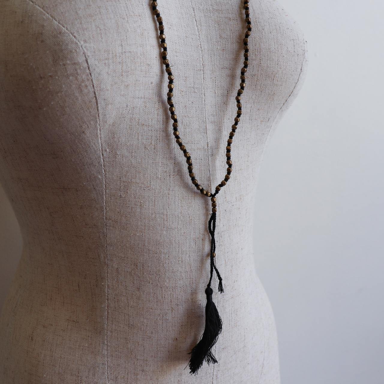 Knotted Tassel Boho Necklace